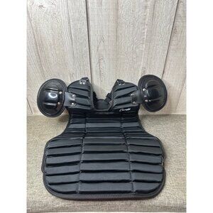 Champion Sports P160 Black Chest Protector w/ Shoulder Pads Umpire Adjustable